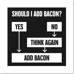 Flowchart – Should I Add Bacon? Posters and Art